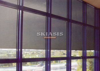 CUBE GREY (92cm) Διακοσμητική μεμβράνη (αμμοβολή φιμέ καρό) Linea Static